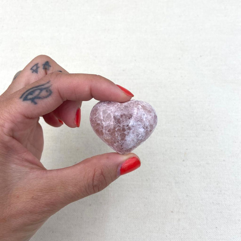 Pink Calcite Hearts - East Meets West USA