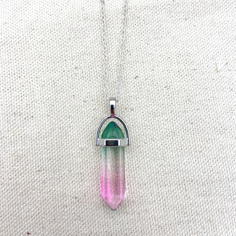Polished Aura Point Necklace - East Meets West USA