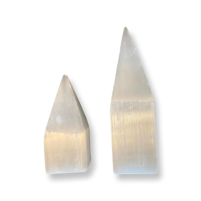 Pyramid Selenite Point- need count - East Meets West USA
