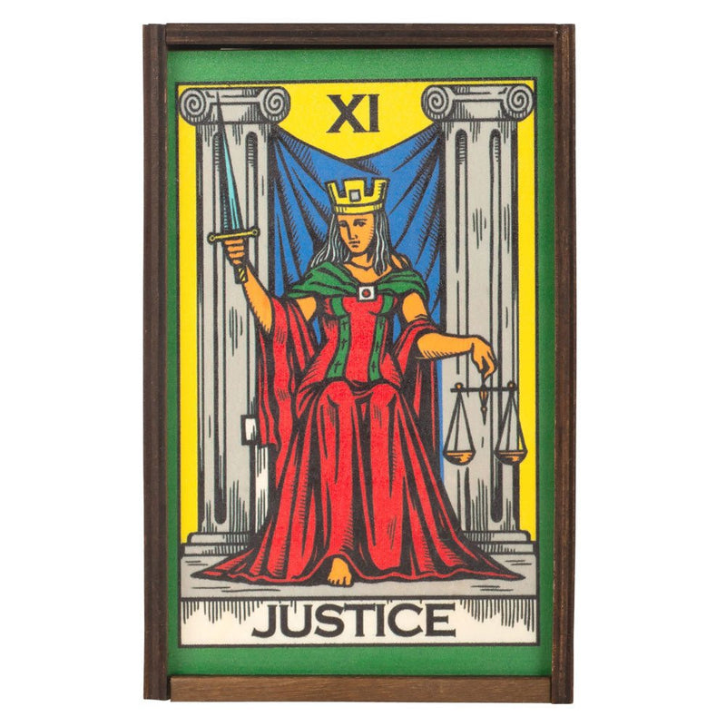 Rider Waite Justice Tarot Card Box - East Meets West USA