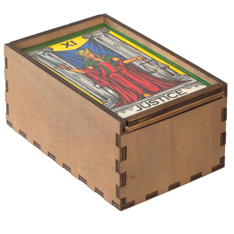 Rider Waite Justice Tarot Card Box - East Meets West USA
