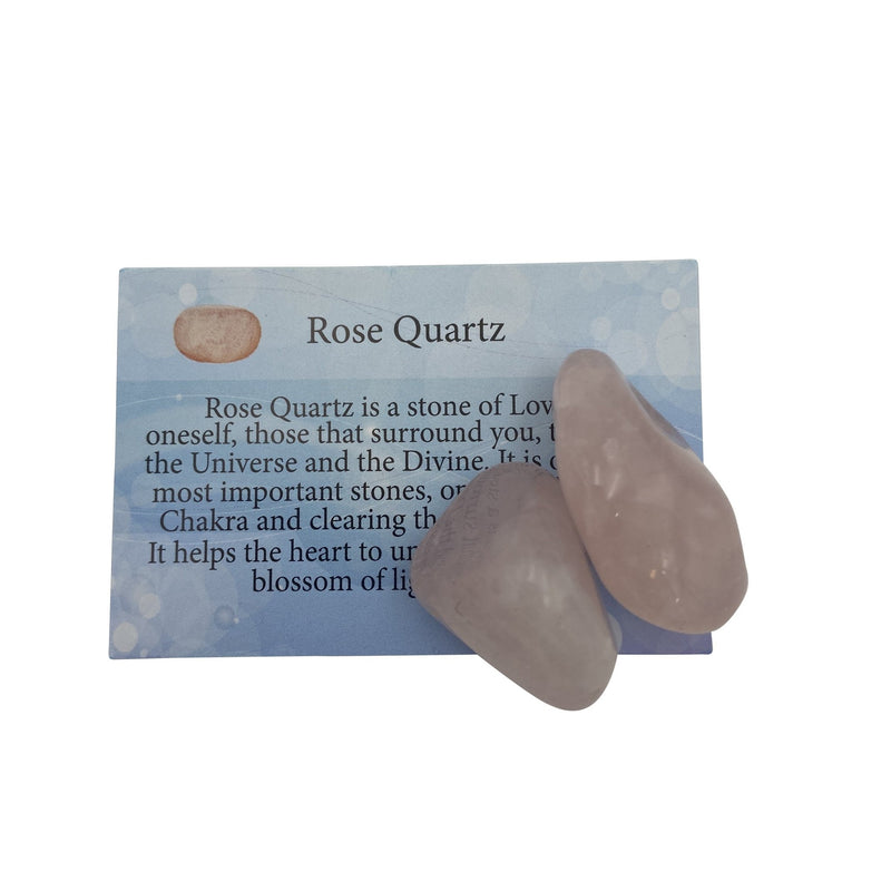 Rose Quartz Information Card - East Meets West USA