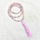 Rose Quartz Mala (prayer) Beads with tassle