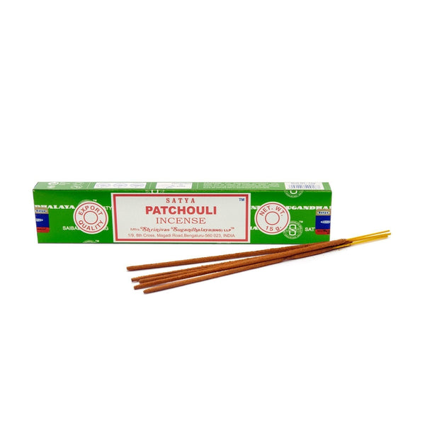 Satya 15g Pathouli Incense Sticks - East Meets West USA