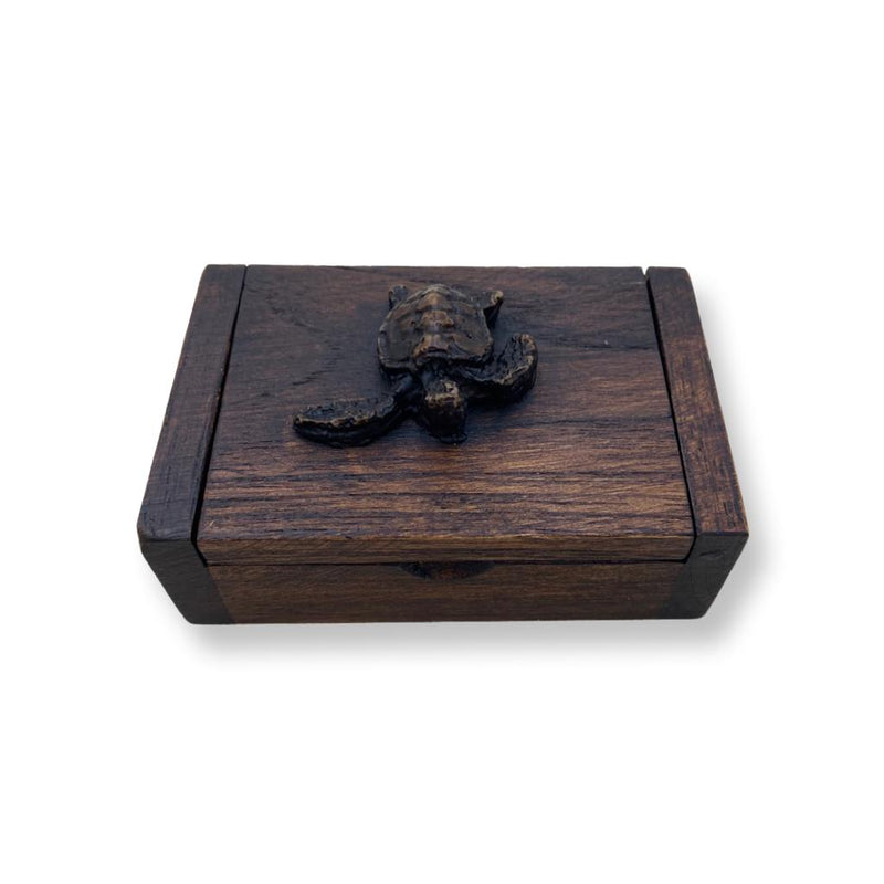 Sea Turtle Wooden Trinket Box - East Meets West USA