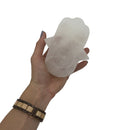 Selenite Hamsa Candle Holder - East Meets West USA