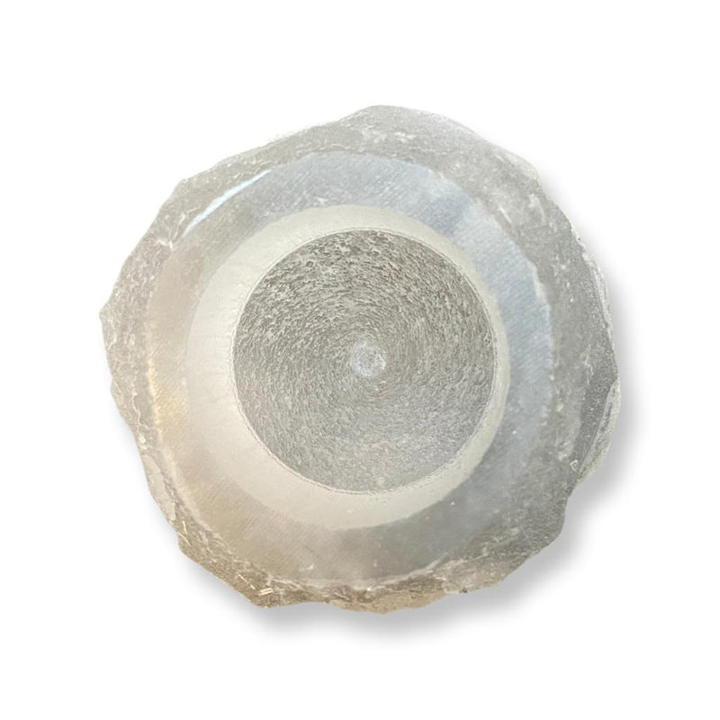 Selenite Iceburg Candle Holder - East Meets West USA