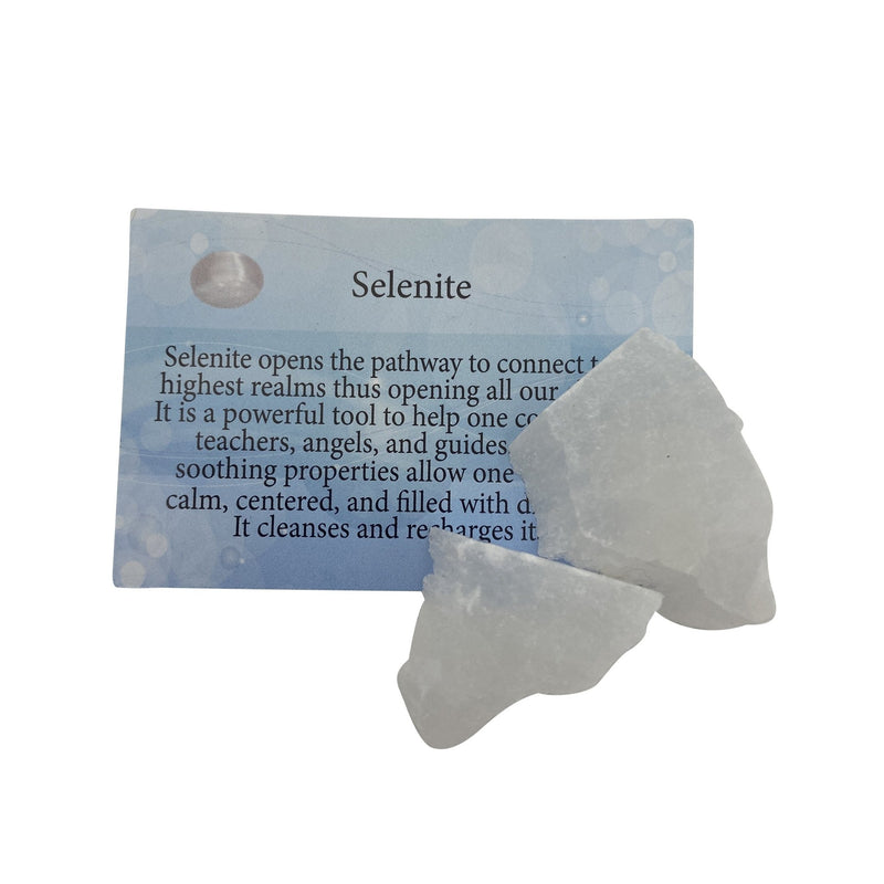 Selenite Information Card - East Meets West USA