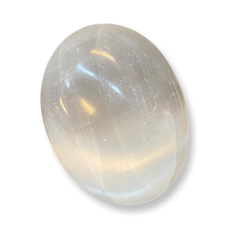 Selenite Palm Stone - East Meets West USA