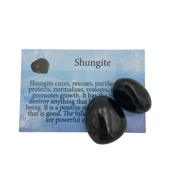 Shungite Information Card - East Meets West USA