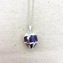 Silver Foil Crystal Cut Neckace - East Meets West USA