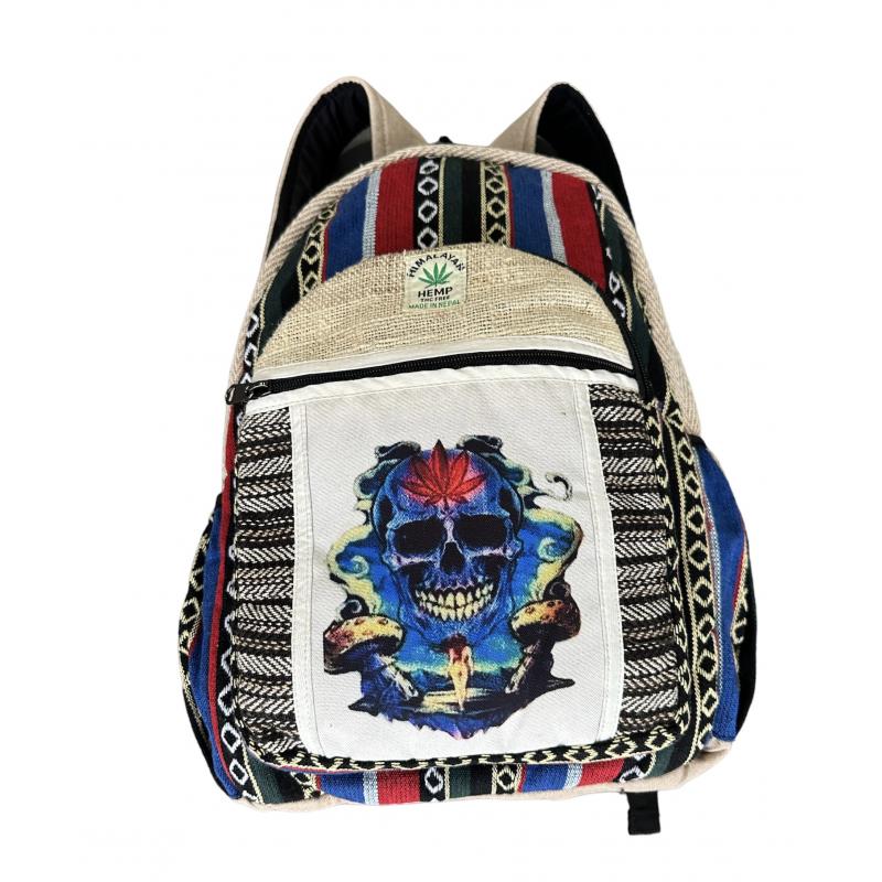 Skull Canvas Backpack - East Meets West USA