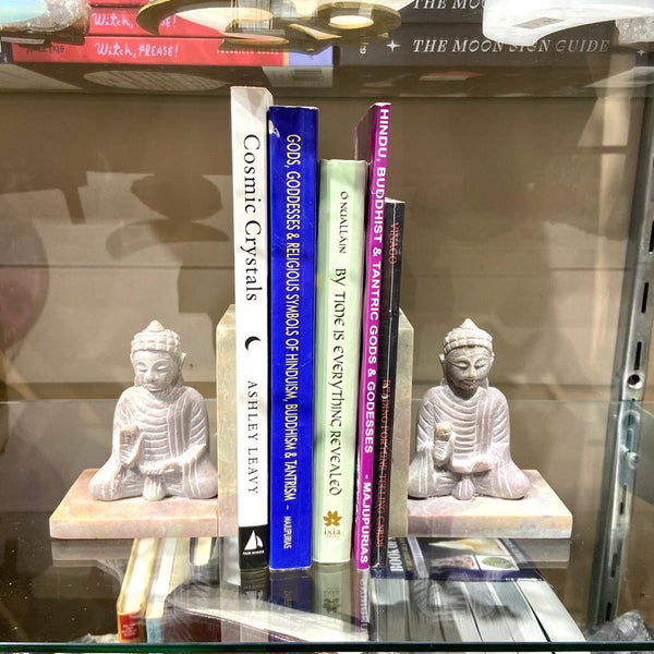 Soapstone Buddha Bookends - East Meets West USA