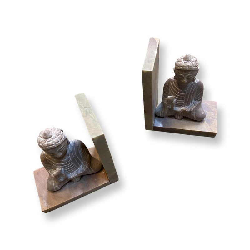 Soapstone Buddha Bookends - East Meets West USA