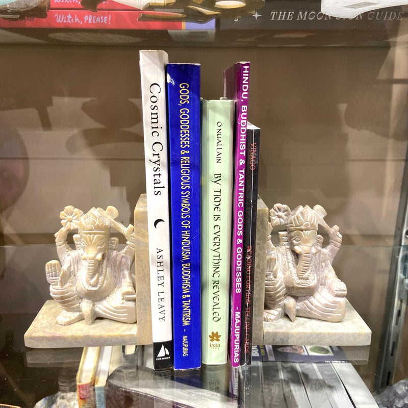 Soapstone Ganesh Bookends - East Meets West USA