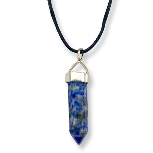 Sodalite Point Pendent Necklace - East Meets West USA