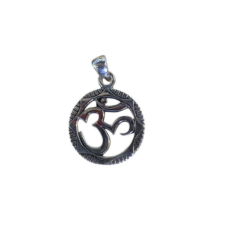 Sterling Silver Om Pendent - East Meets West USA