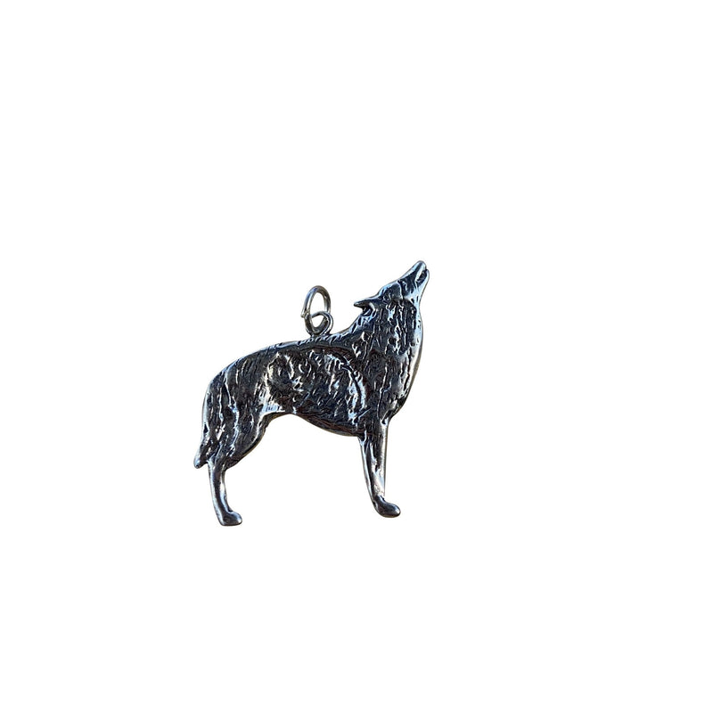 Sterling Silver Wolf Pendant - East Meets West USA