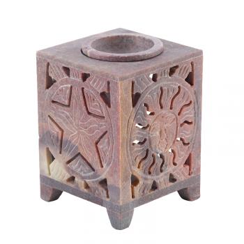 Sun and Star Soapstone Oil Burner - East Meets West USA