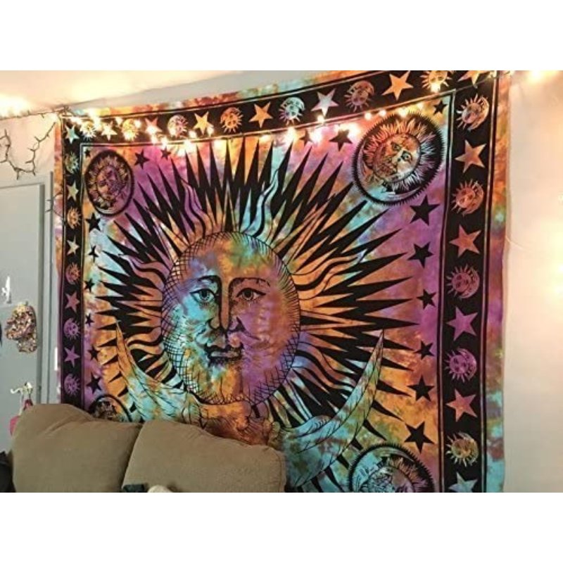 Tie Dye Sun & Moon Tapestry - East Meets West USA