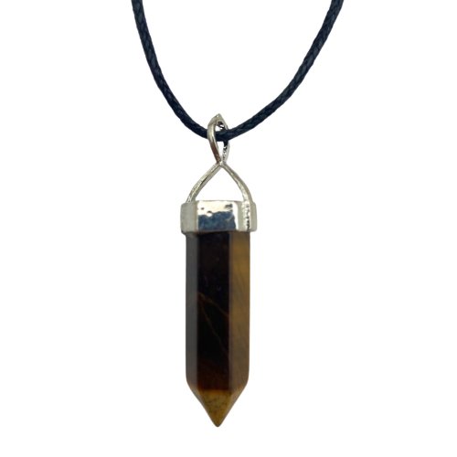 Tiger Eye Point Pendent Necklace - East Meets West USA