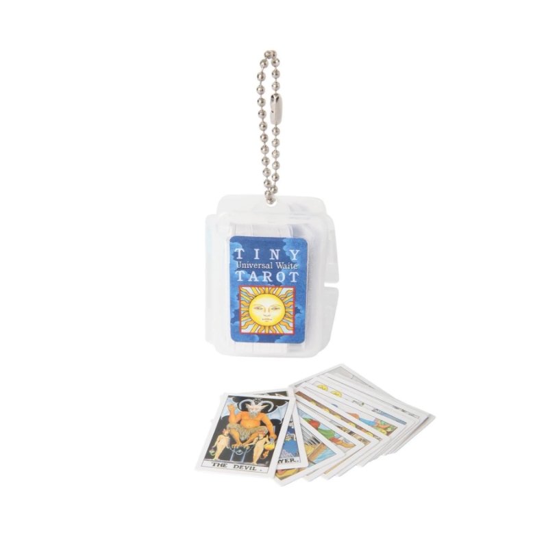 Tiny Universal-Waite Tarot Deck Keychain - East Meets West USA