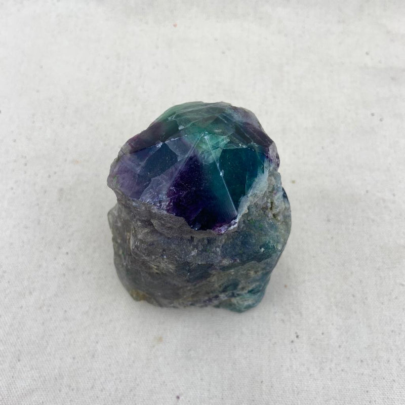 Top Polished Rainbow Fluorite Point - East Meets West USA