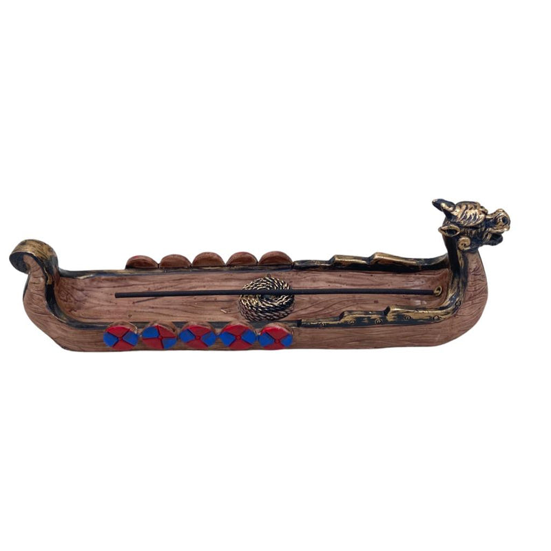 Viking Dragon Boat Incense Burner - East Meets West USA