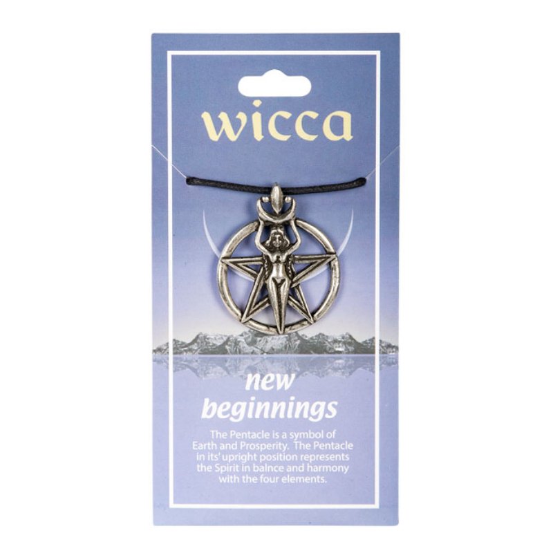 Wicca New Beginnings Pewter Necklace - East Meets West USA