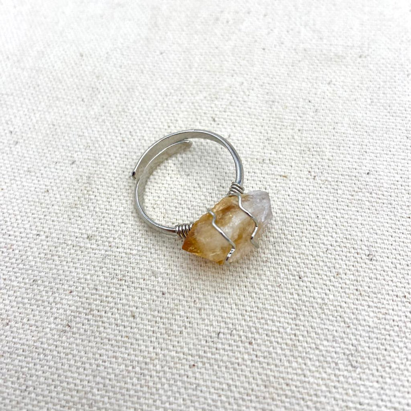 Wire Wrapped Crystal Ring - East Meets West USA