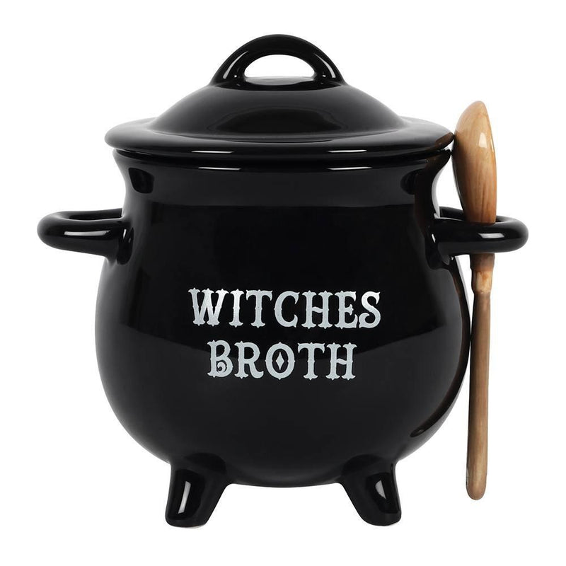 Witch's Broth Cauldron Soup Bowl w/ Spoon - East Meets West USA