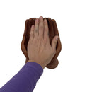 Wooden Carved Open Hand Crystal Holder - East Meets West USA
