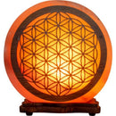Wooden Engraved Himalayan Salt Lamp - East Meets West USA