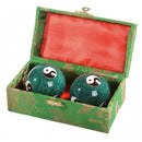Green Yin Yang Baoding Therapy Meditation Balls for Stress