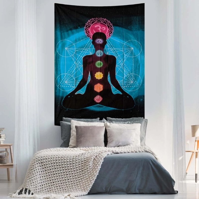 Yoga Man Chakra Tapestry - East Meets West USA