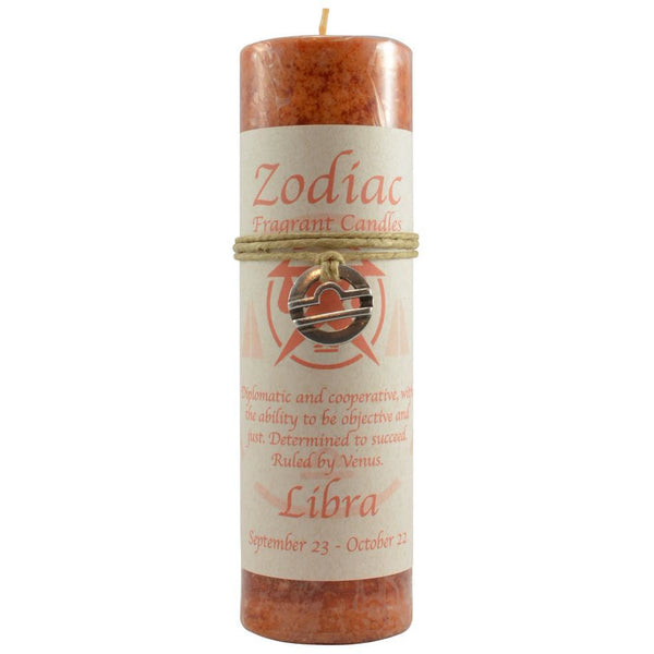 Zodiac Candle: Libra with Pendant - East Meets West USA